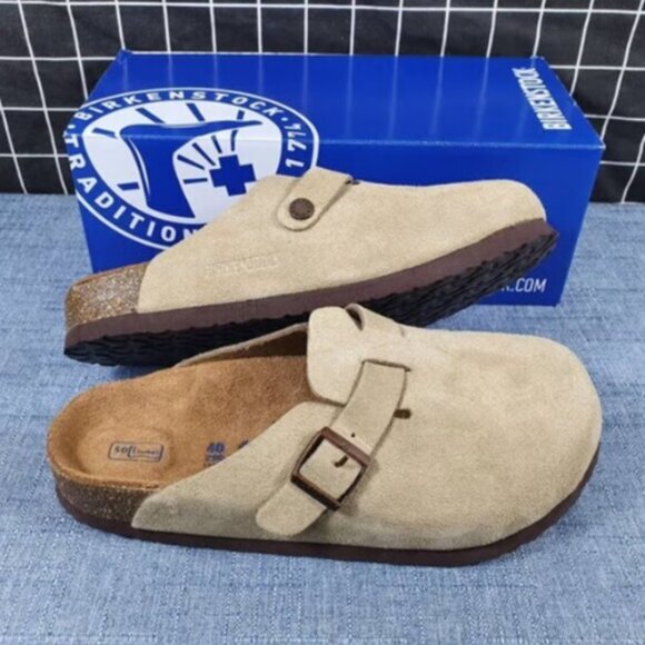 Birkenstock Boston Suede Leather - Taupe Women - Picture 6 of 6